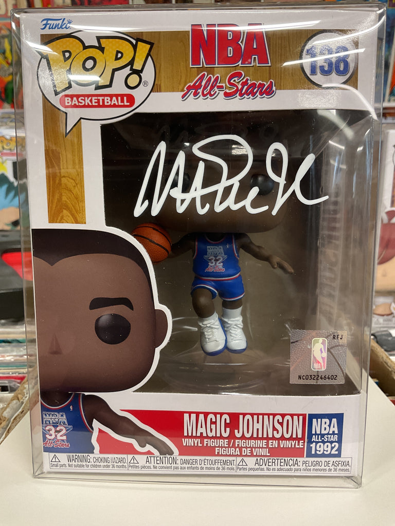 Funko POP! NBA All Stars Magic Johnson Autographed & JSA Certified Vinyl Figure