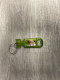 dc bombshell black canary key chain bottle opener