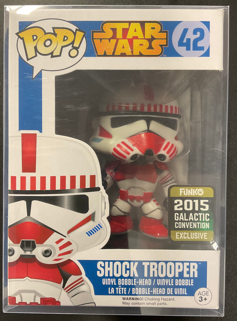 Funko POP! Star Wars 2015 Galactic Convention Exclusive Shock Trooper Vinyl Bobble-Head #42