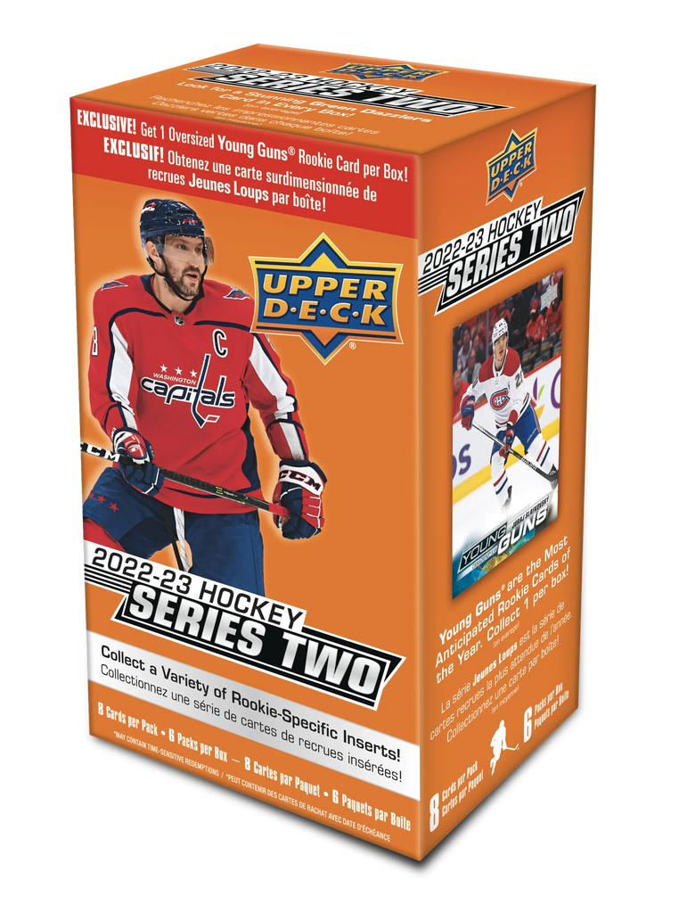 Upper DECK 2022-2023 Series 2 NHL Hockey Trading Cards Blaster Box