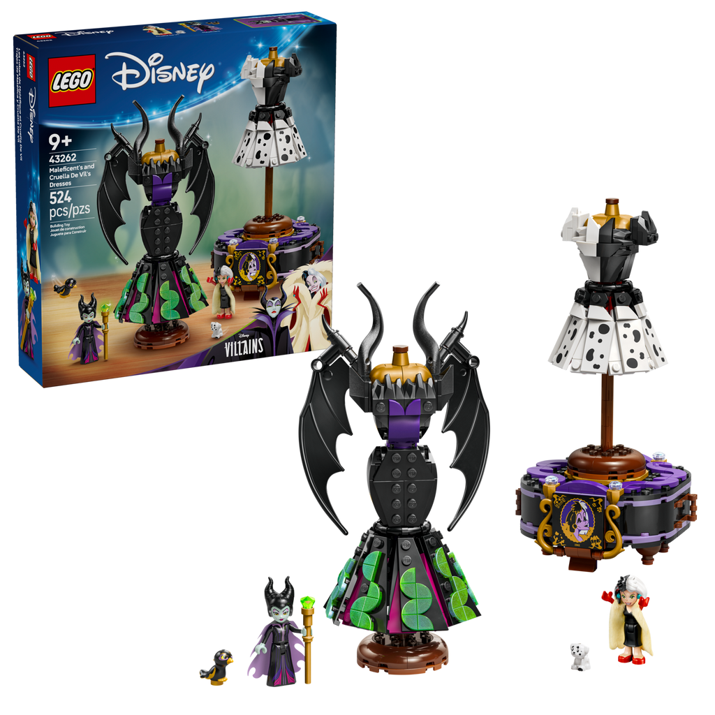 Lego Disney Maleficents And Cruella Dr Vils Dresses 43262