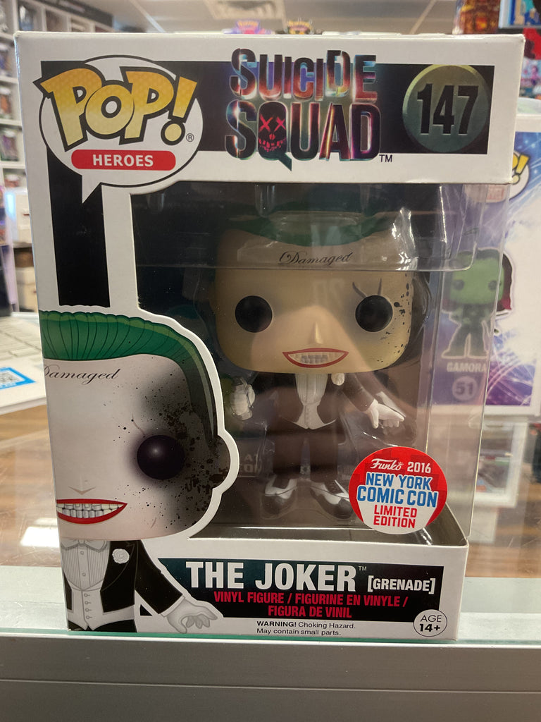 Funko POP! Suicide Squad The Joker (Grenade) NYCC 2016 Limited Edition Vinyl Figure #147
