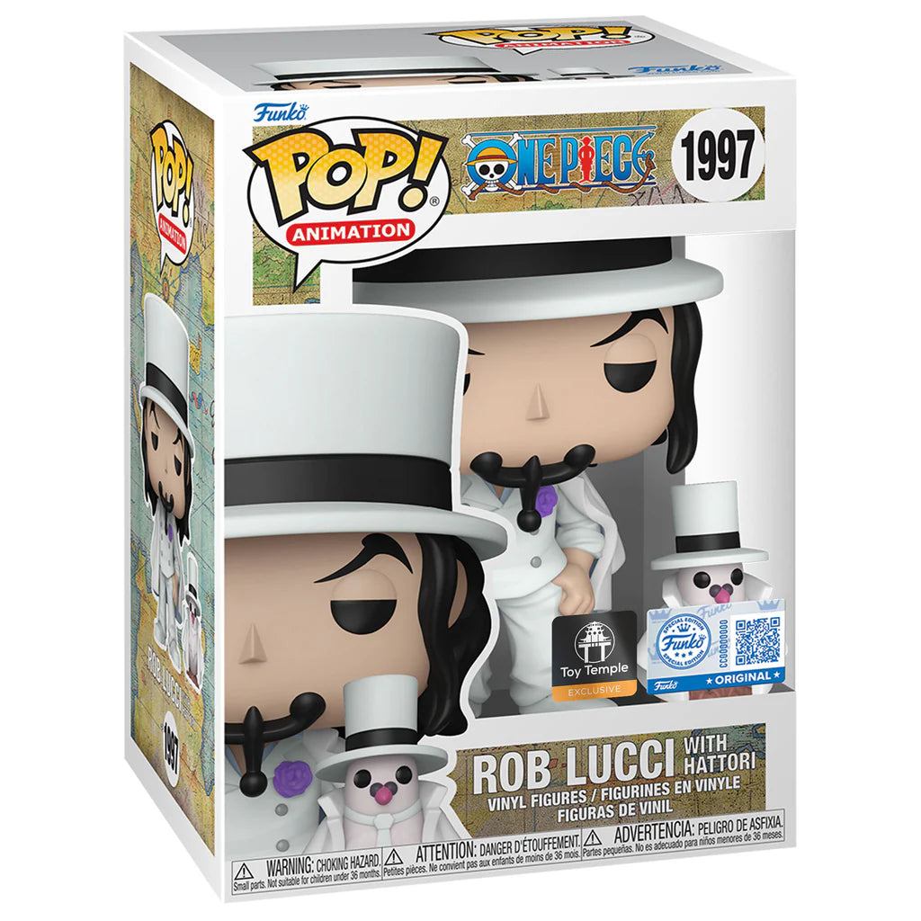 Funko POP! One Piece Rob Lucci With Hattori Toy Temple Exclusive Vinyl Figures #1997