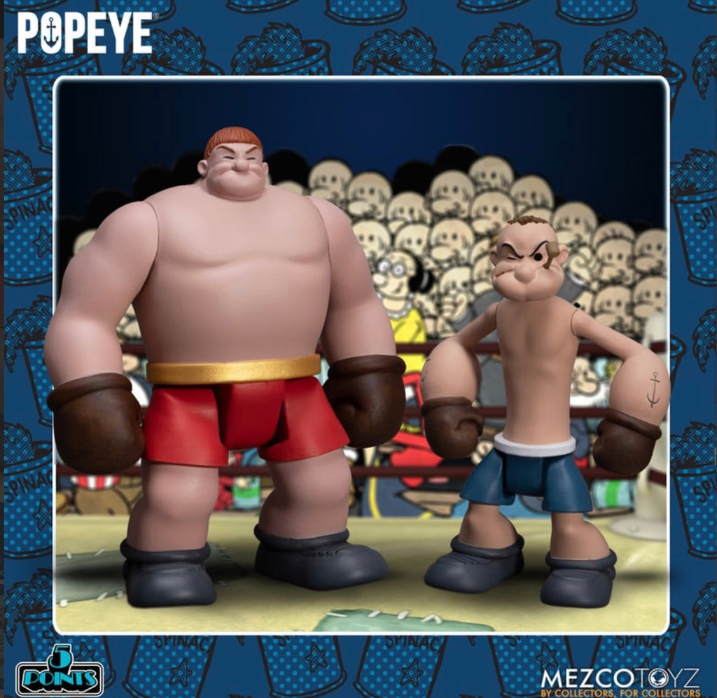 Mezco 5 Points Popeye and Oxheart Boxed Set