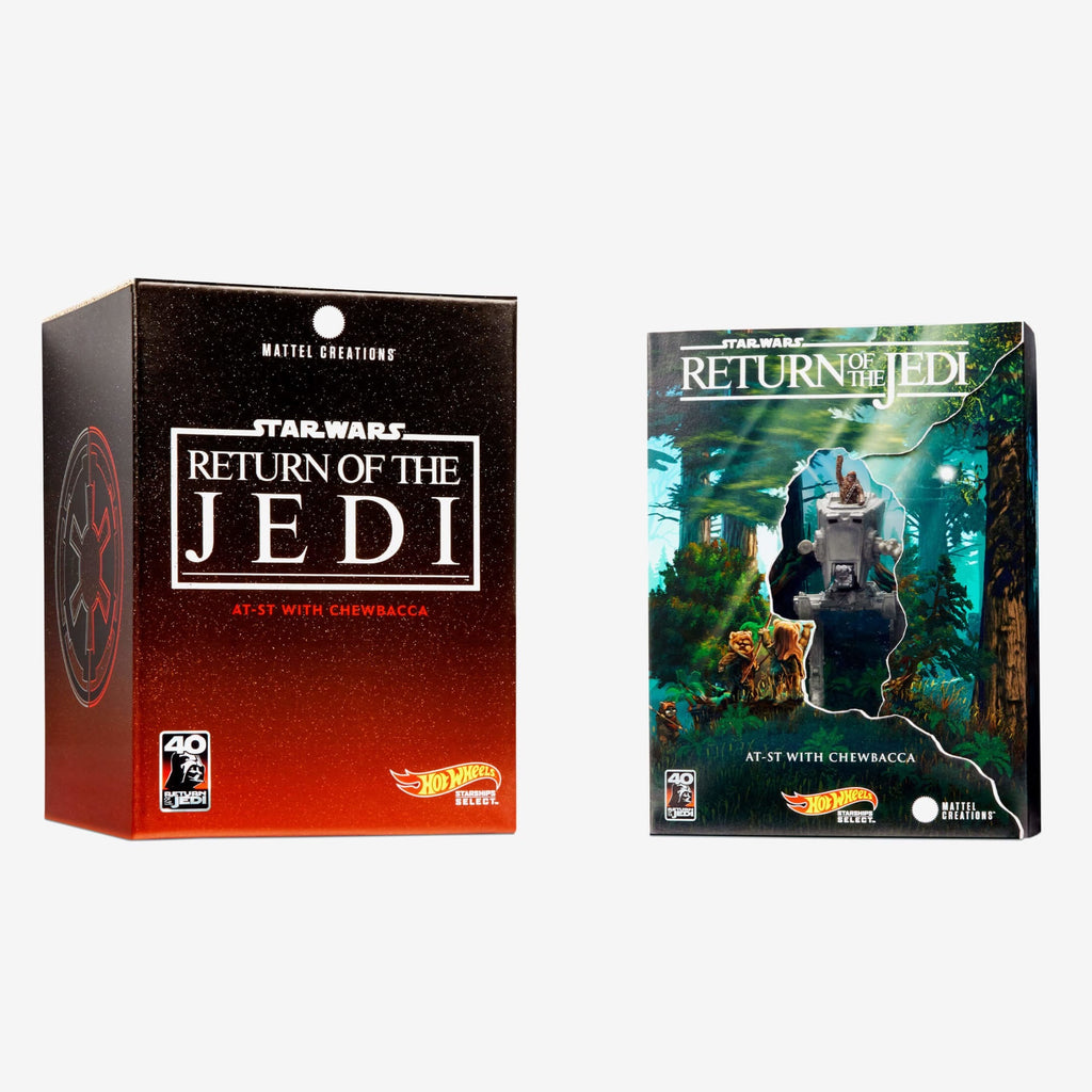 Mattel Star Wars Starships Select AT-ST With Chewbacca San Diego Comic Con Exclusive