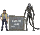 NECA Aliens Carter J. Burke & Xenomorph Warrior Hadleys Hope Figure Set