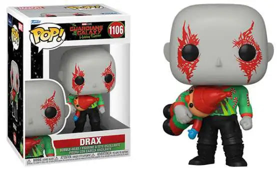 Funko POP! Guardians Of The Galaxy Holiday Special “Drax” Bobble-Head