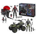 G.I. Joe Classified Series Snake Eyes & Varmint ATV VS Stealth Viper & Cobra Stealth Flight Pod Action Figures