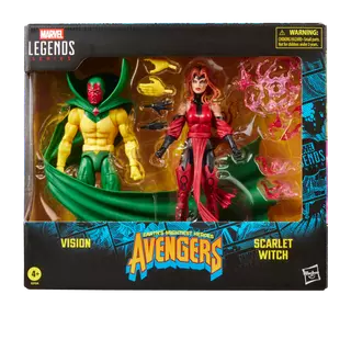 Hasbro Marvel Legends Marvel Earths Mightiest Avengers Vison & Scarlett Witch Action Figures