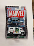 Maisto Marvel Metal Die Cast Car Cadillac Deville Mr.Fantastic And Ambulance Dr.Doom