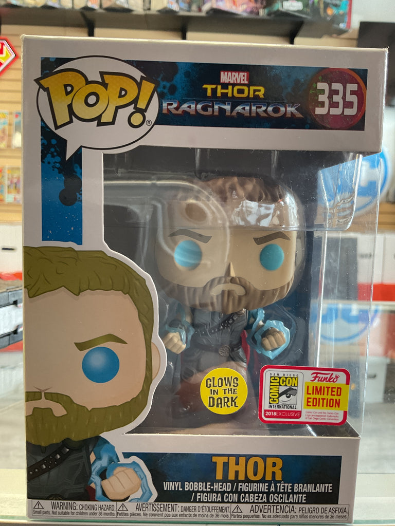 Funko POP! Thor Ragnarok Thor GITD SDCC 2018 Limited Edition Vinyl Bobblehead #335