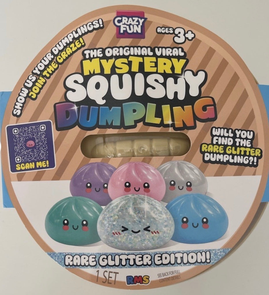 Crazy Fun Rare Glitter JUMBO Mystery Squishy Dumpling RMS