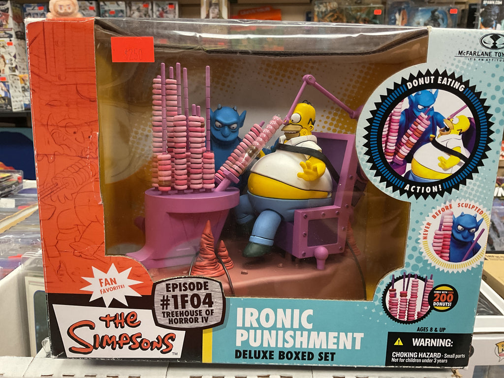 Mcfarlane Toys The Simpsons Ironic Punishment Deluxe Box Set From Episode #1F04
