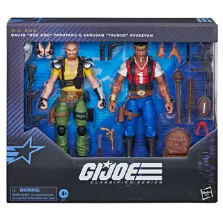 G.I. Joe Classified Series David “Red Dog” Taputapu & Varujan “Tauras” Ayvazyan Action Figures