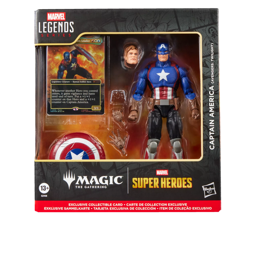 Hasbro Marvel Legends Super Heroes Magic The Gathering Captain America Action Figure