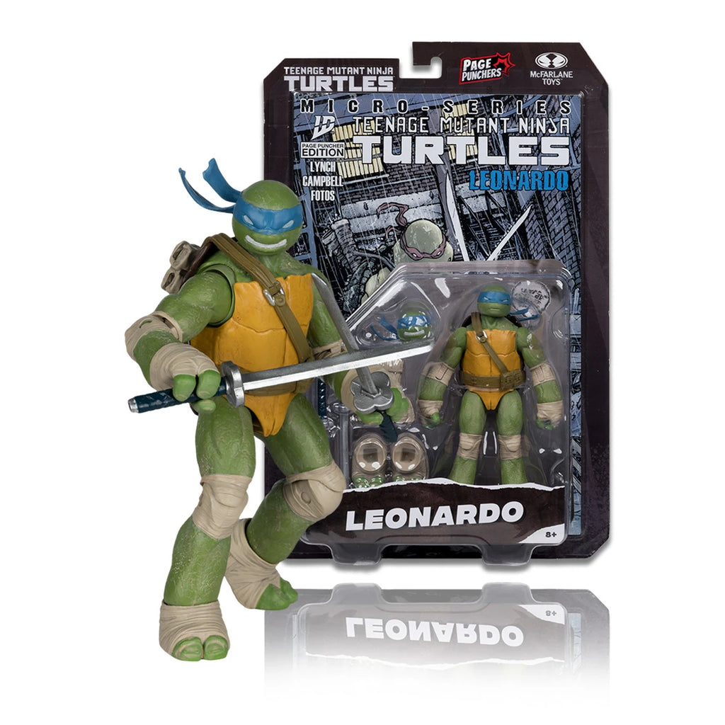 McFarlane Teenage Mutant Ninja Turtles Leonardo Page Puncher Action Figure