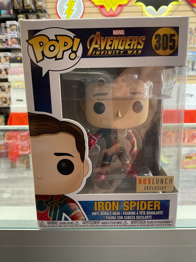 Funko POP! Marvel Infinity War Iron Spider Box Lunch Exclusive Vinyl Bobblehead #305