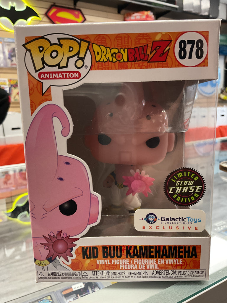 Funko POP! Dragonball Z Kid Buu Kamehameha Glow Chase Galactic Toys Exclusive Vinyl Figure #878