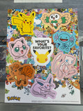 Pokemon 30th Promo “Whats Your Favorite?” Pokemon Sticker Sheet