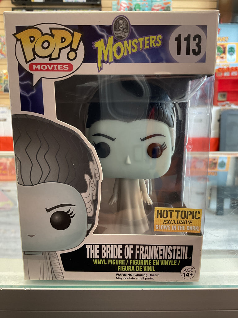 Funko POP! Monsters The Bride Of Frankenstein GITD Hot Topic Exclusive Vinyl Figure #113