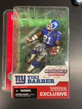 McFarlane Sports Picks New York Giants Tiki Barber Signed Action Figure