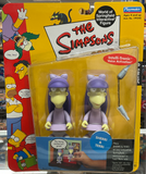 Playmates The Simpsons Sherri & Terri Interactive Figure