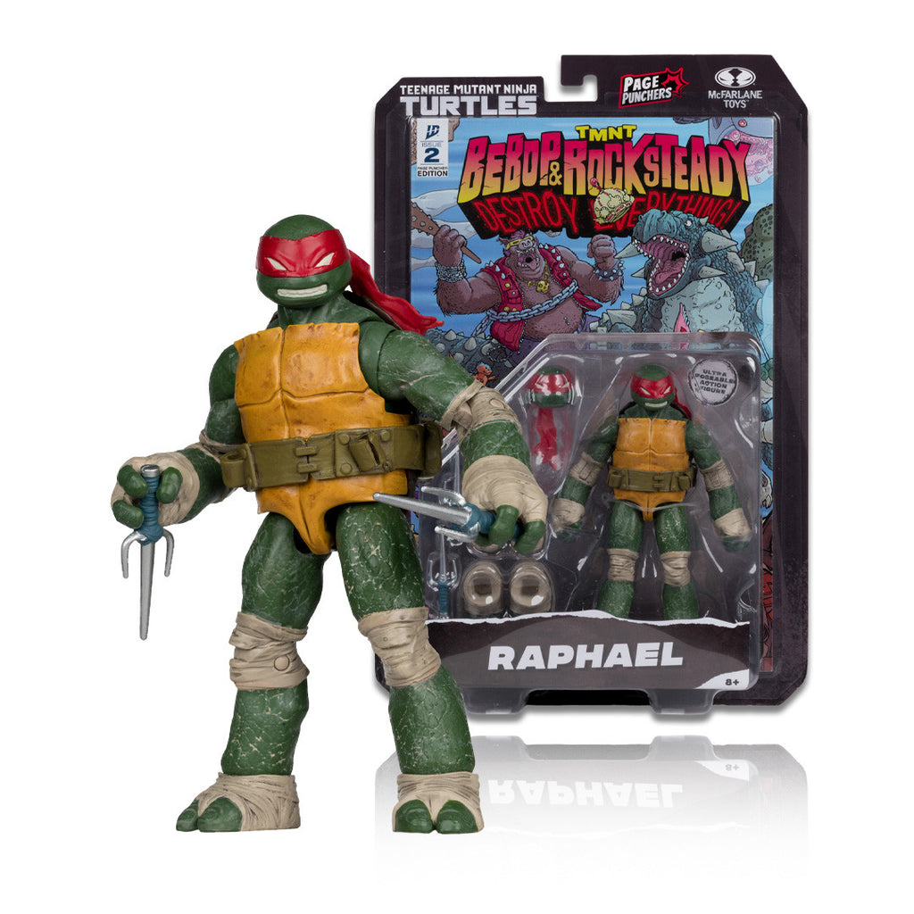 McFarlane Teenage Mutant Ninja Turtles Raphael Page Puncher Action Figure