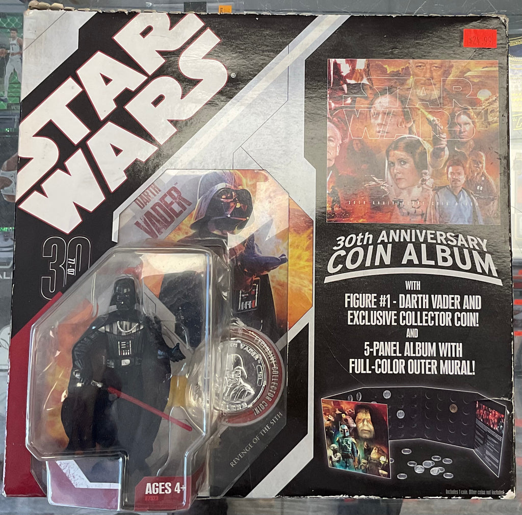Hasbro Star Wars 30th Anniversary Coin Album With Darth Vader Figure