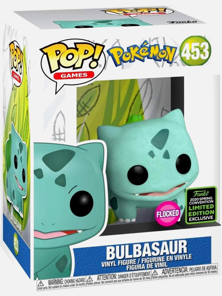 Funko POP! Bulbasaur Vinyl 2020 Spring Convention Limited Edition Exclusive Flocked