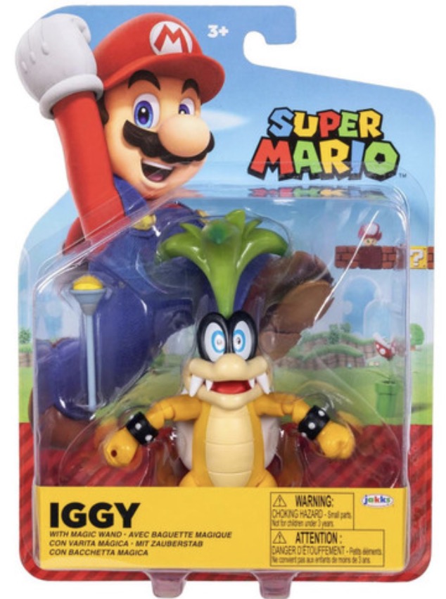 Jakks Pacific Super Mario Iggy (With Magic Wand) Action Figure
