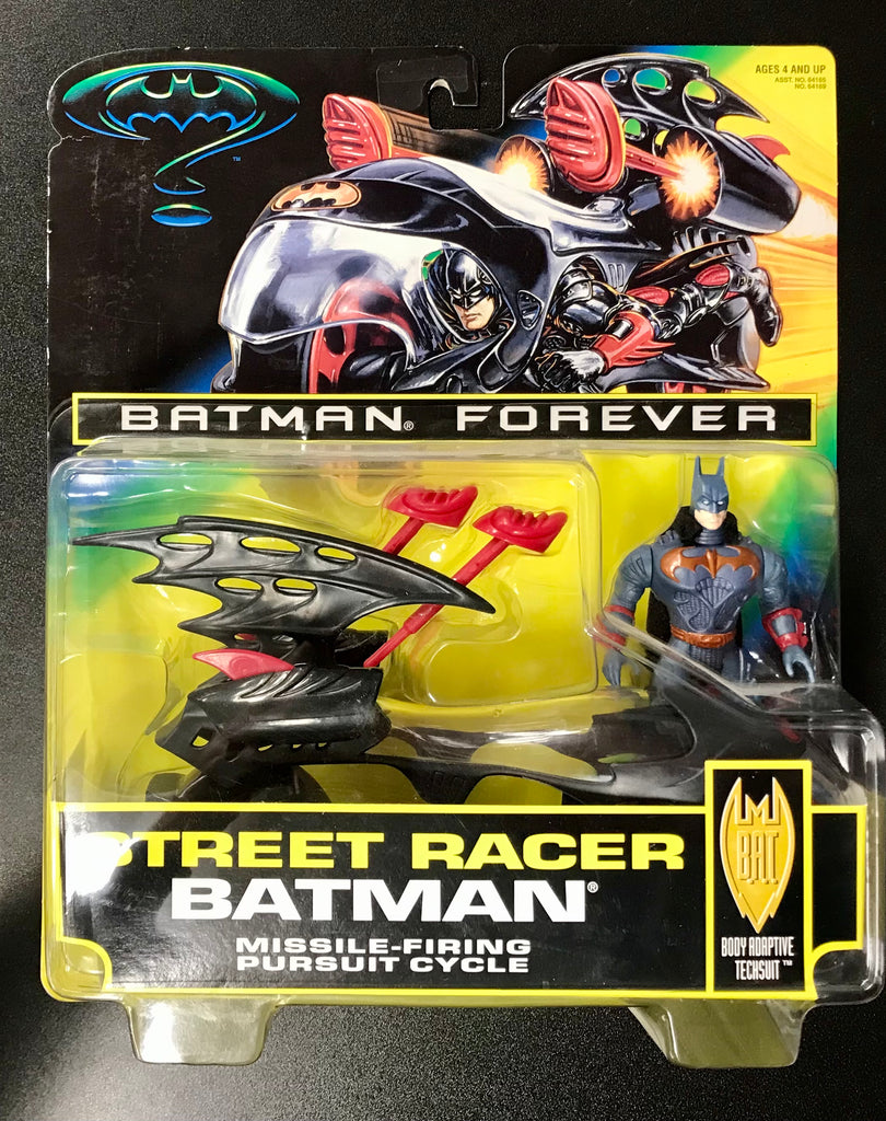 Kenner Batman Forever Street Racer Batman Action Figure with Pursuit Cycle