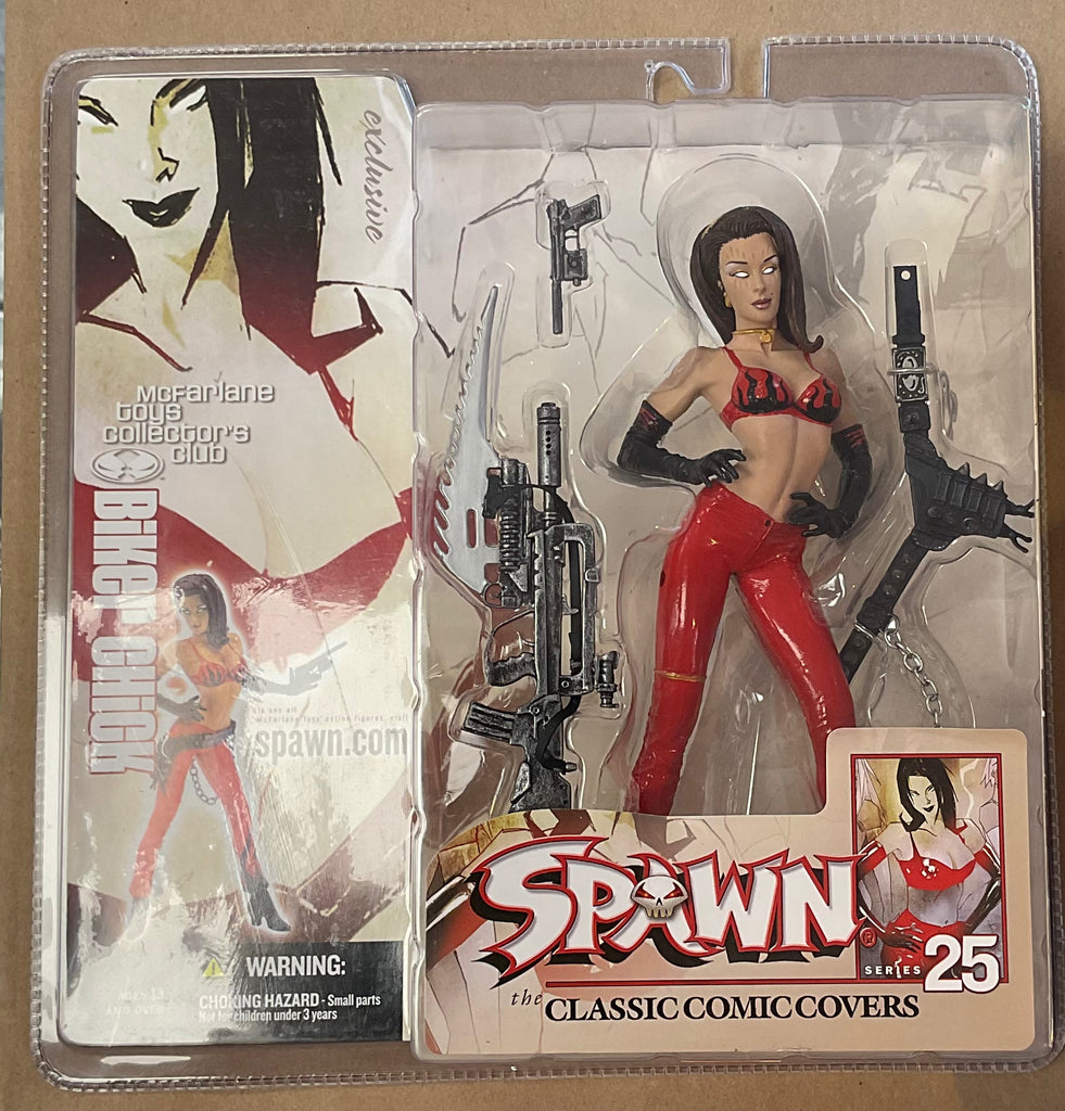 McFarlane Toys Spawn Classic Comic Covers Series 25 Biker Chick Action Figure