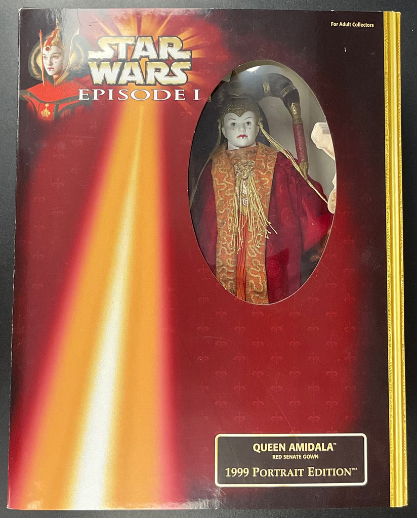Hasbro Star Wars Episode I Queen Amidala Red Senate Gown 1999 Portrait Edition Doll (DM)