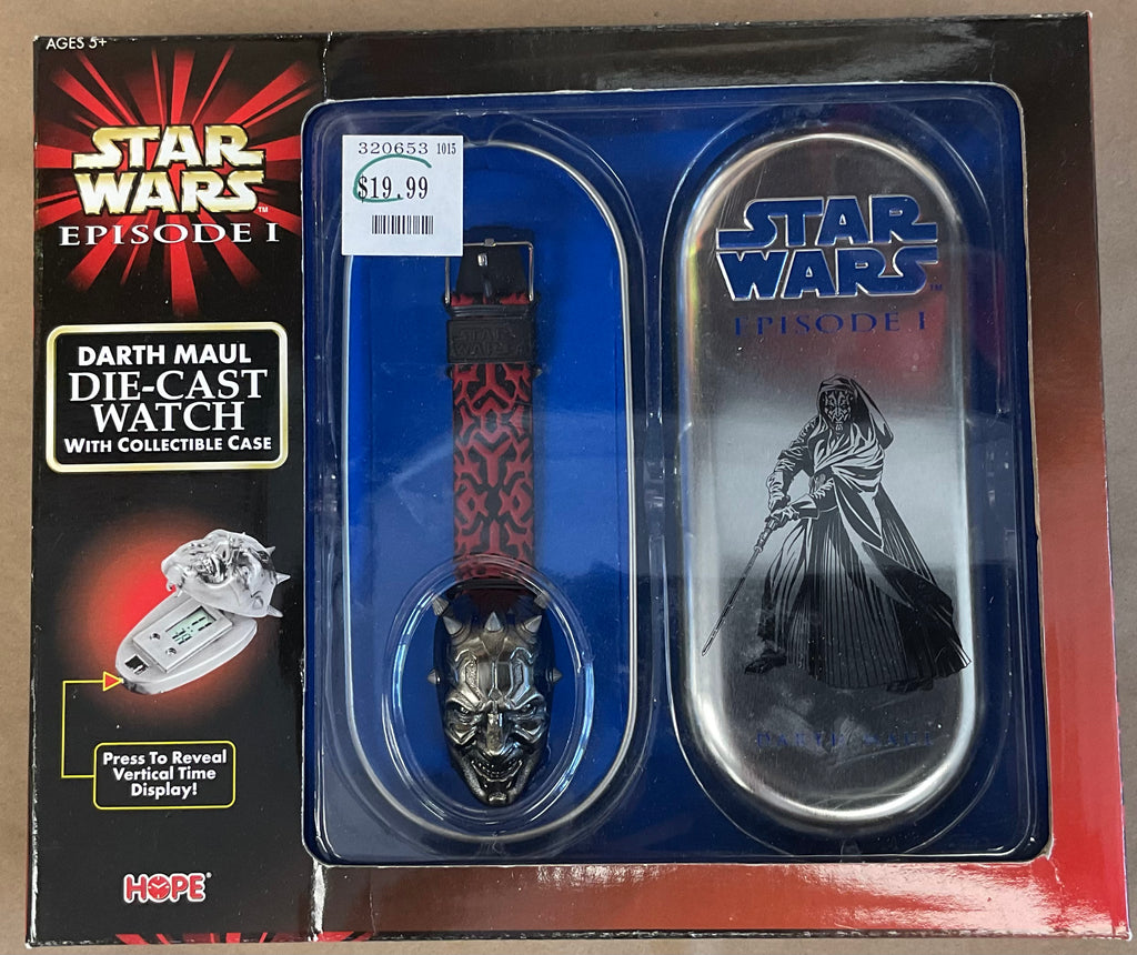Star Wars Episode 1 Darth Maul Die-Cast Watch with Collectible Case