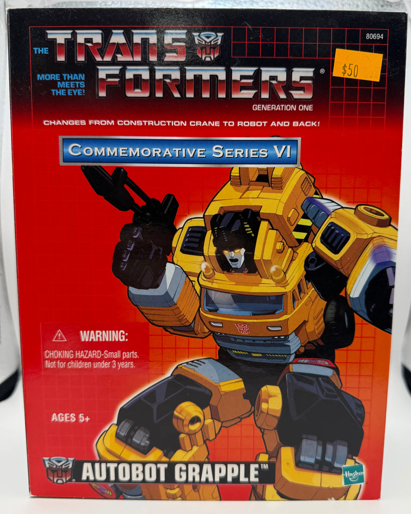 Hasbro Transformers Autobot Grapple Commemorative Series Vl (Open)