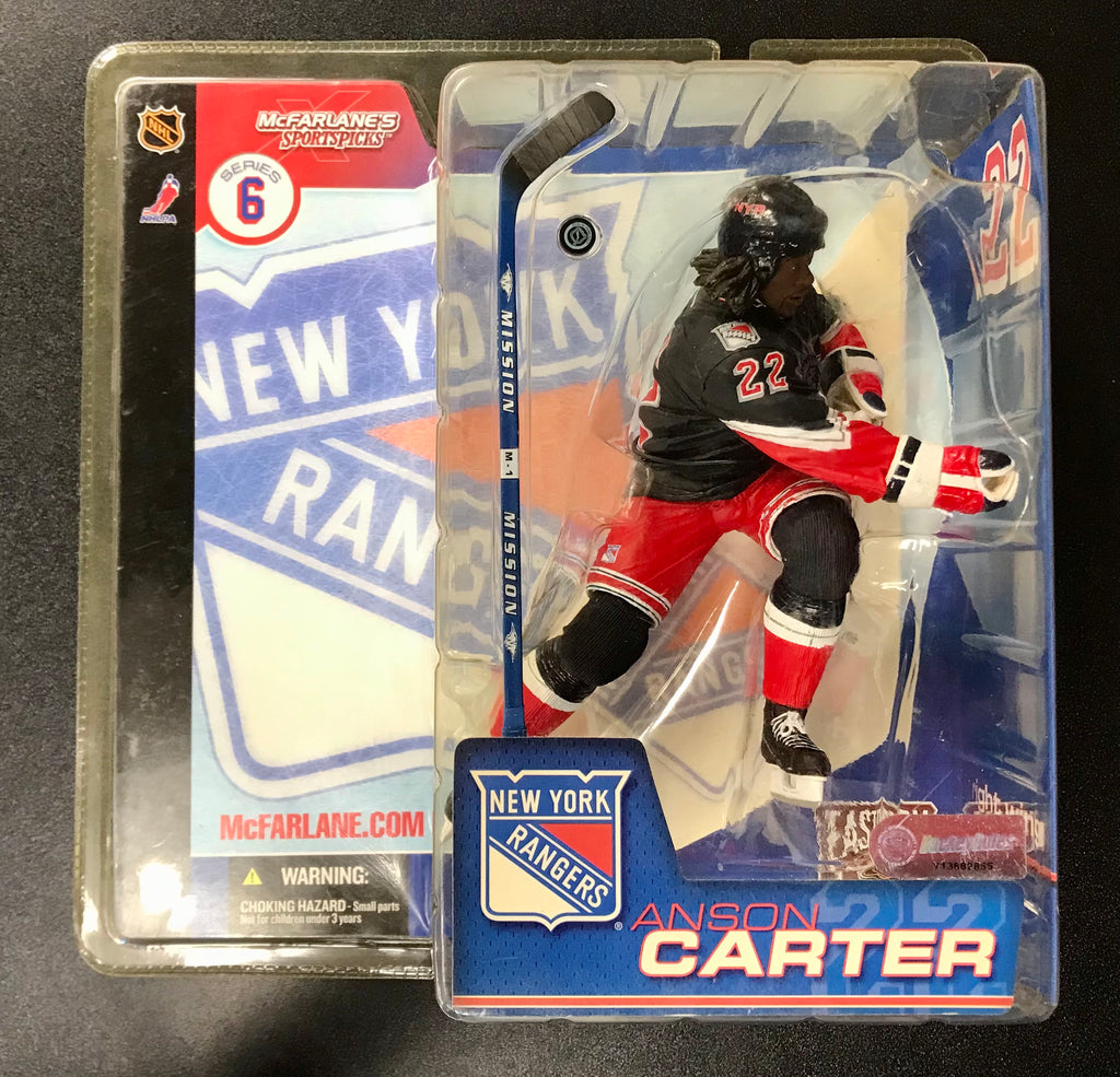 McFarlane’s Sportspicks NHL Series 6 New York Rangers Anson Carter Liberty Jersey Variant Action Figure