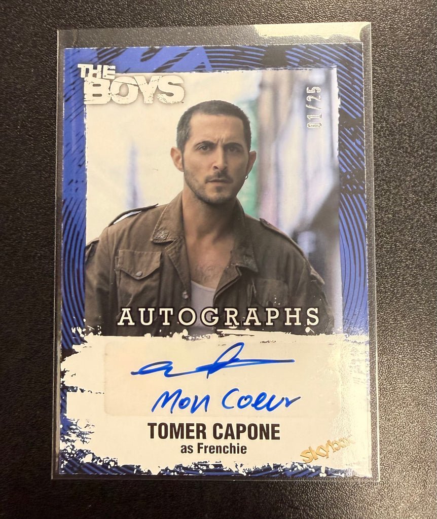 Skybox The Boys Tomer Capone (as Frenchie) Auto #01/25 Card