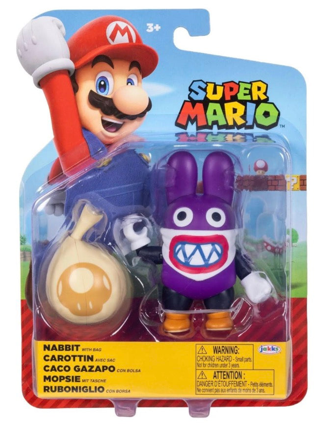 Jakks Pacific Super Mario Nabbit (With Bag) Action Figure