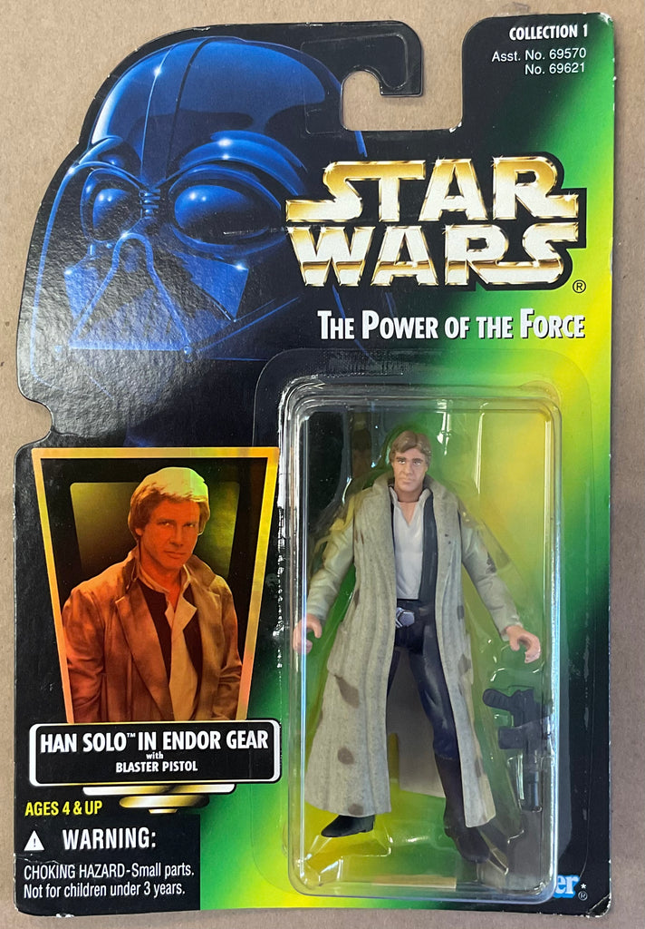 Kenner Star Wars Power of the Force Han Solo in Endor Gear Action Figure