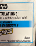 Topp Star Wars Lando Calrissian Auto 4/5 Billy Dee Williams Card