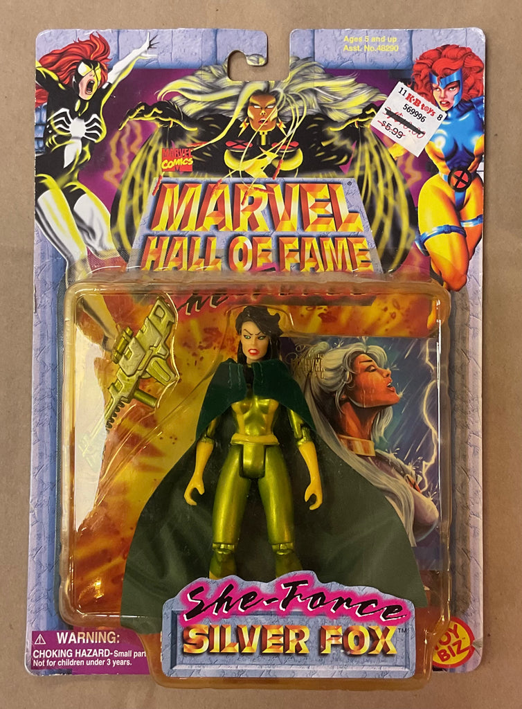 Toy Biz Marvel Comics Marvel Hall of Fame She-Force Silver Fox Action Figure