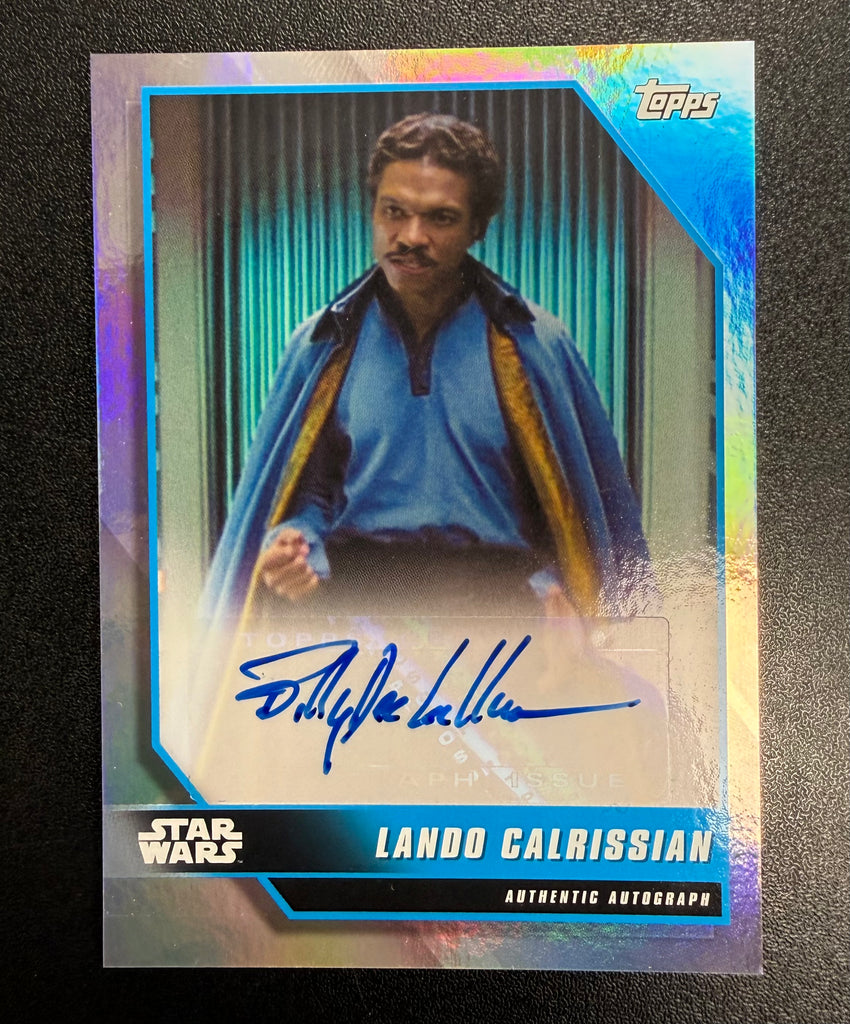Topp Star Wars Lando Calrissian Auto 4/5 Billy Dee Williams Card