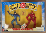 Hasbro DC Universe Super Heroes The Flash and Blue Beetle (with The Atom) Action Figure Set