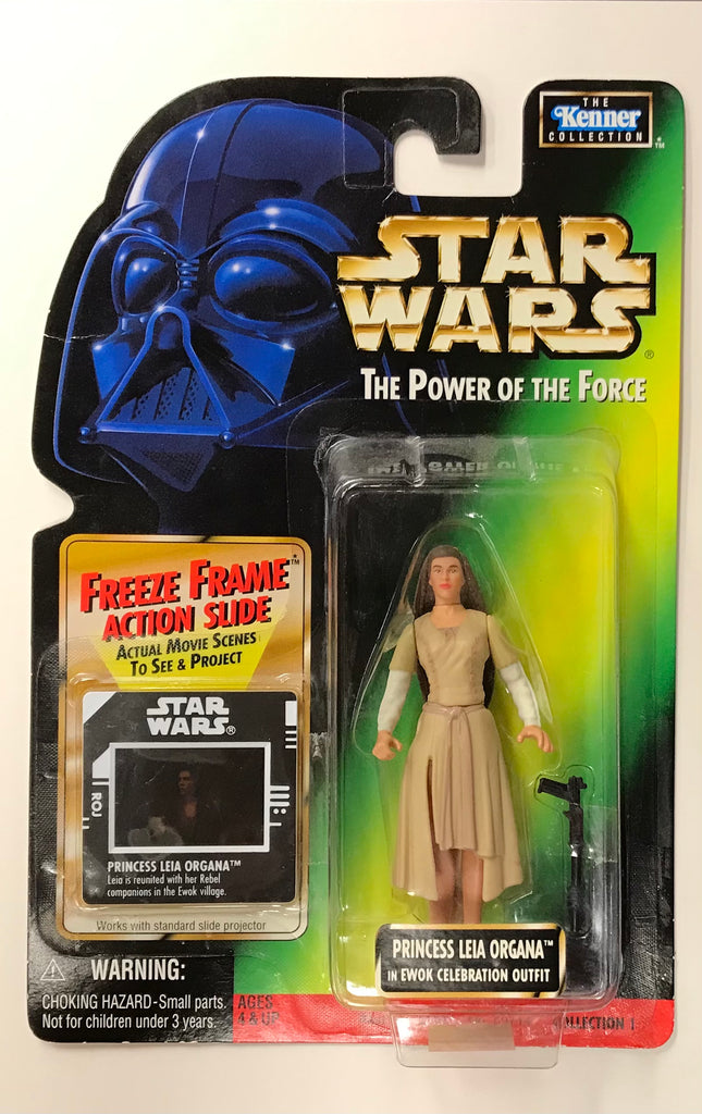 Kenner Star Wars Power of the Force Princess Leia Organa in Ewok Celebration Outfit Action Figure
