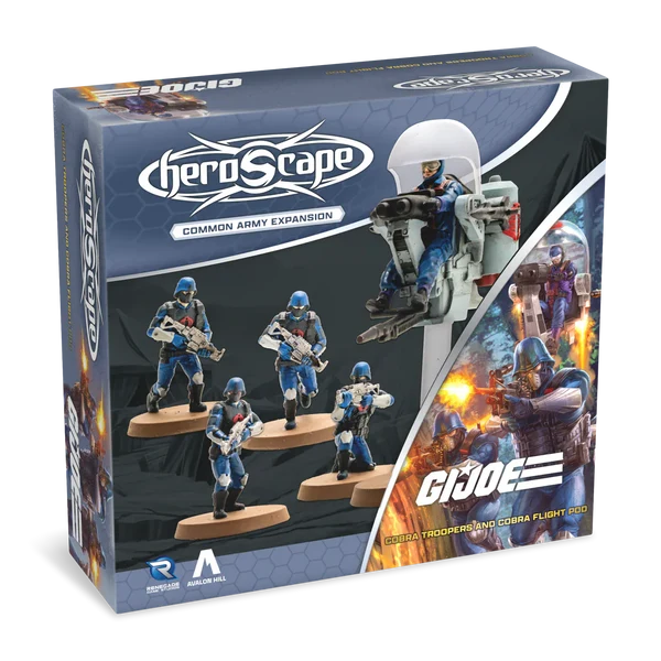 HeroScape G.I. Joe Common Army Expansion Cobra Troopers And Cobra Flight Pod Action Figure