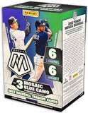 Panini 2022 MLB Mosaic Blue Camo Baseball Trading Cards Blaster Box