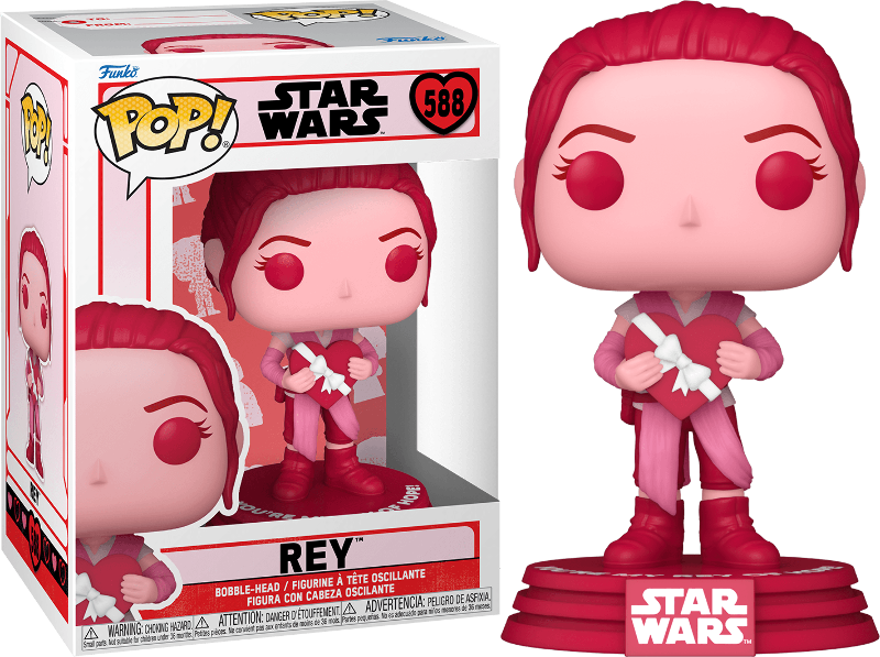 Funko POP! Star Wars Princess Rey (Valentine) Bobblehead #588