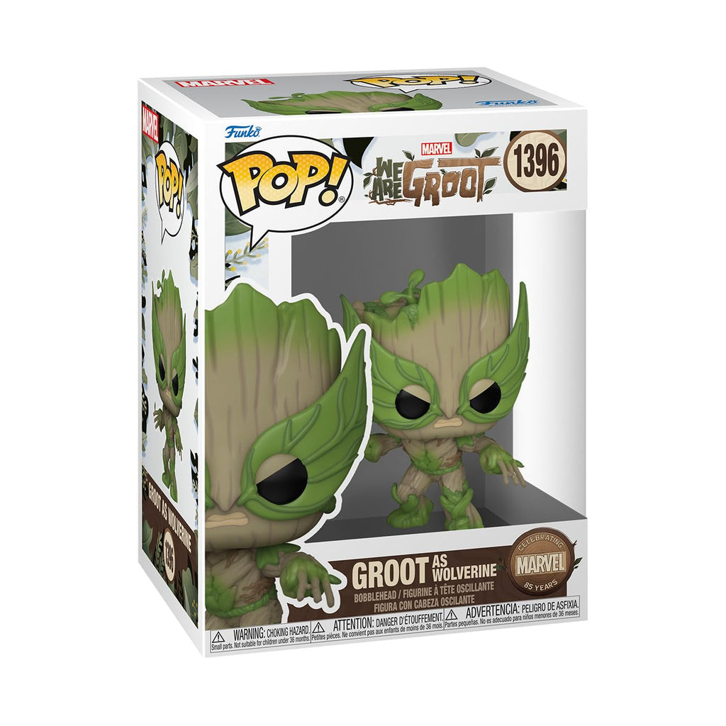 Funko POP! Marvel We Are Groot “Groot As Wolverine Bobble Head #1396