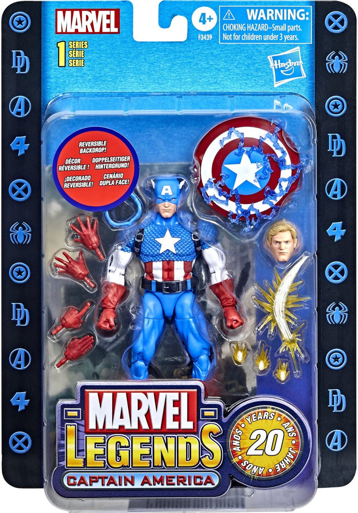 Marvel Legends Series 1 Captain America 20th Anniversary Action Figure