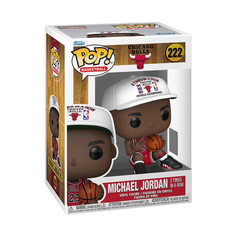 Funko POP! Chicago Bulls Michael Jordan (3 Times In A Row) Vinyl Figure #222